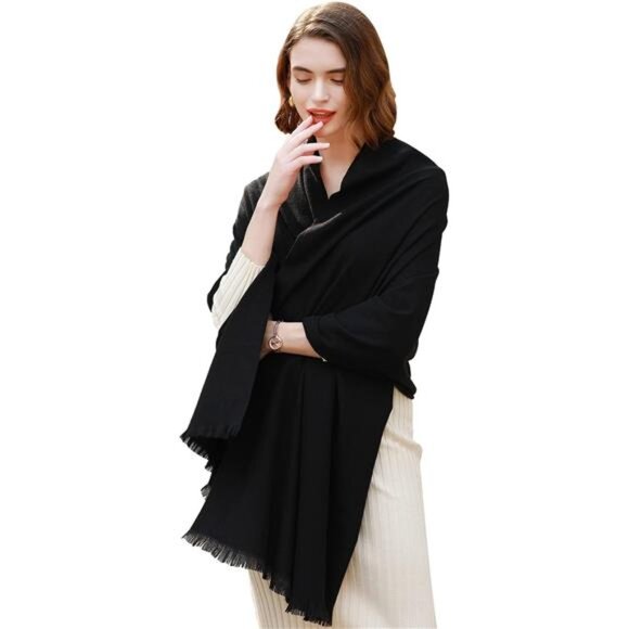 RIIQIICHY Scarfs for Women Pashmina Shawl Wraps for Evening Dresses Women Scarf - Picture 3 of 7